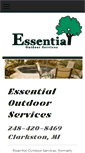 Mobile Screenshot of essentialoutdoorservices.com
